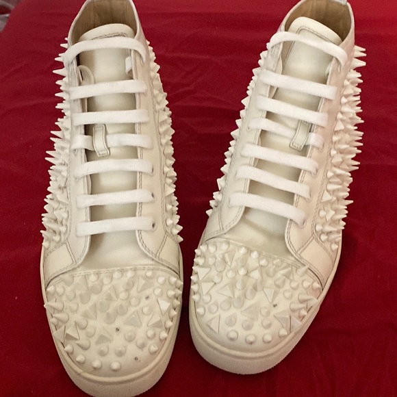 Christian Loboutin Louis Flat Calf Spikes 100% Authentic - Picture 2 of 6